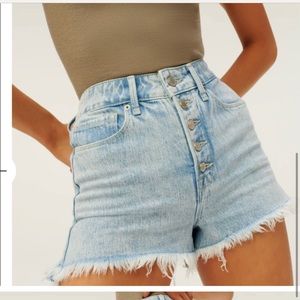 Good American NWT RARE Jean Shorts Exposed Bombshell